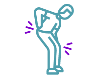 Icon Rücken und Beinschmerz